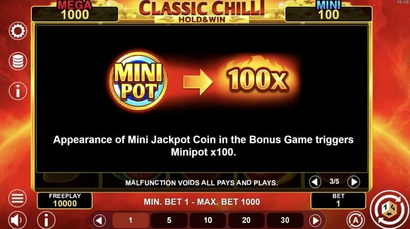 Classic Chilli Hold & Win – Hold & Win raunda sākšana